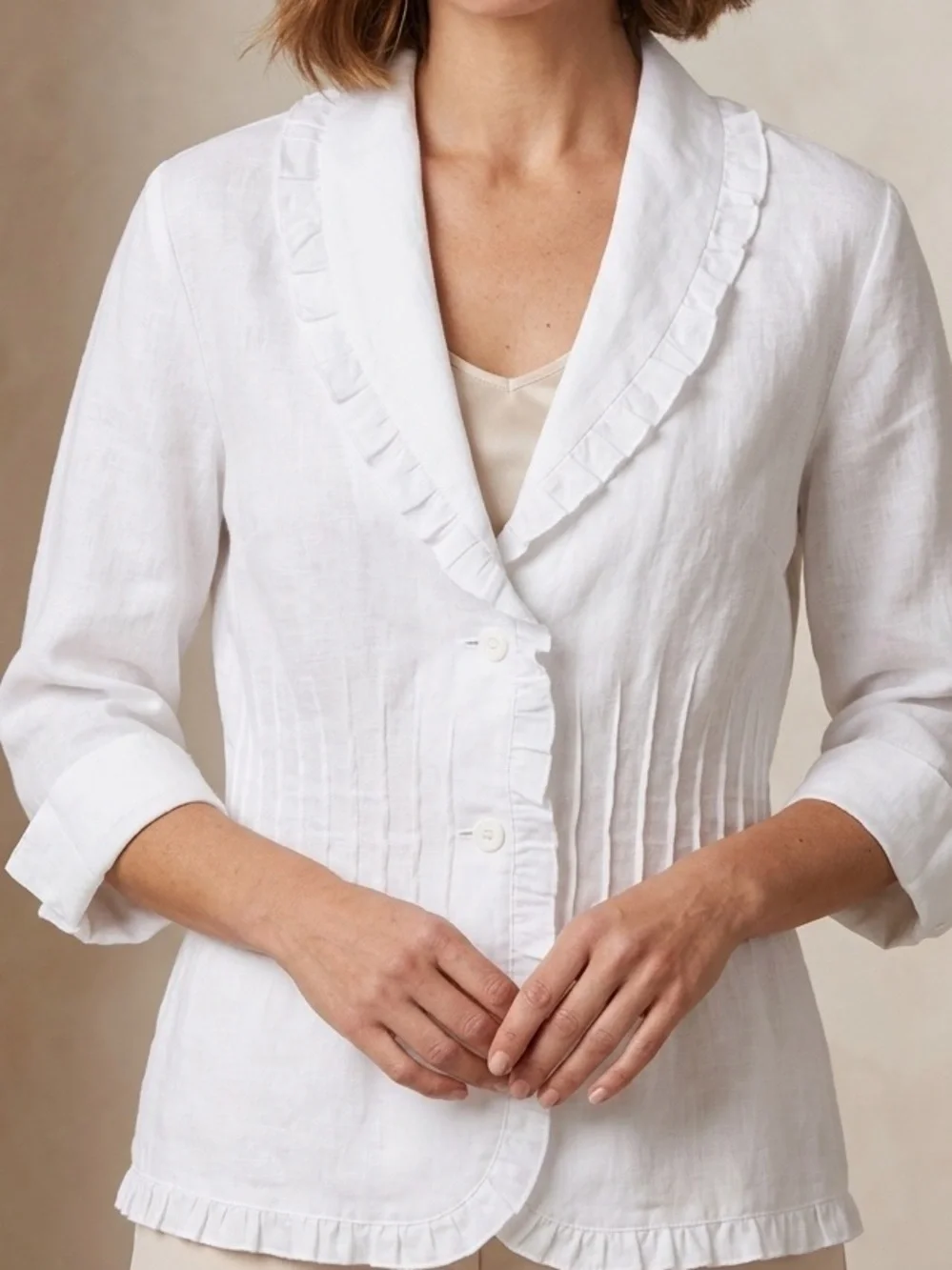 Vex Collection Ruffle Trim Jacket - Picture 1 of 11